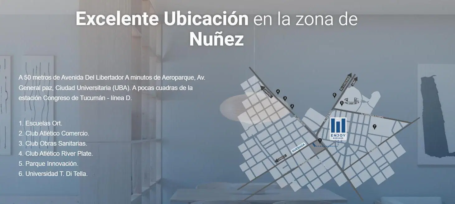 Excelente 2 Ambientes a Estrenar en Nuñez 5