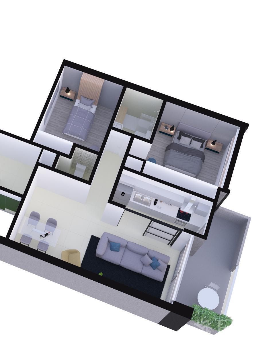 Venta de Departamento 3 ambientes con balcón, excelente ubicación en Wilde