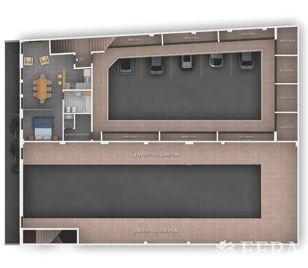 Venta de Departamento 3 ambientes con cochera en Villa Dominico 5