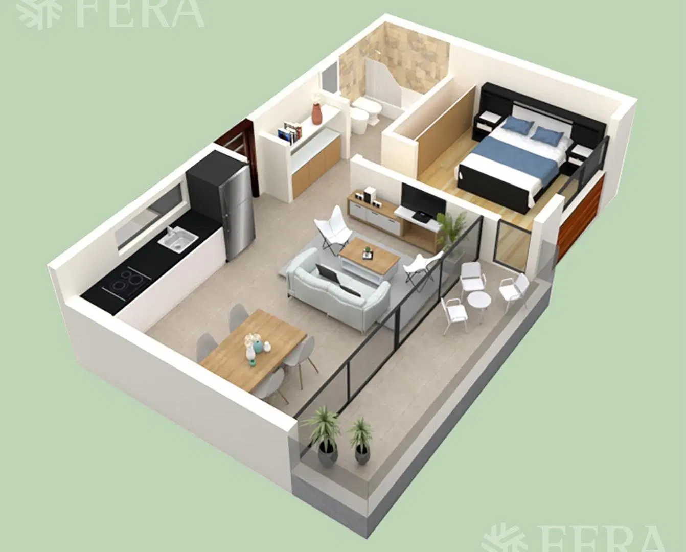 Venta departamento 2 ambientes con balcón en Quilmes 5