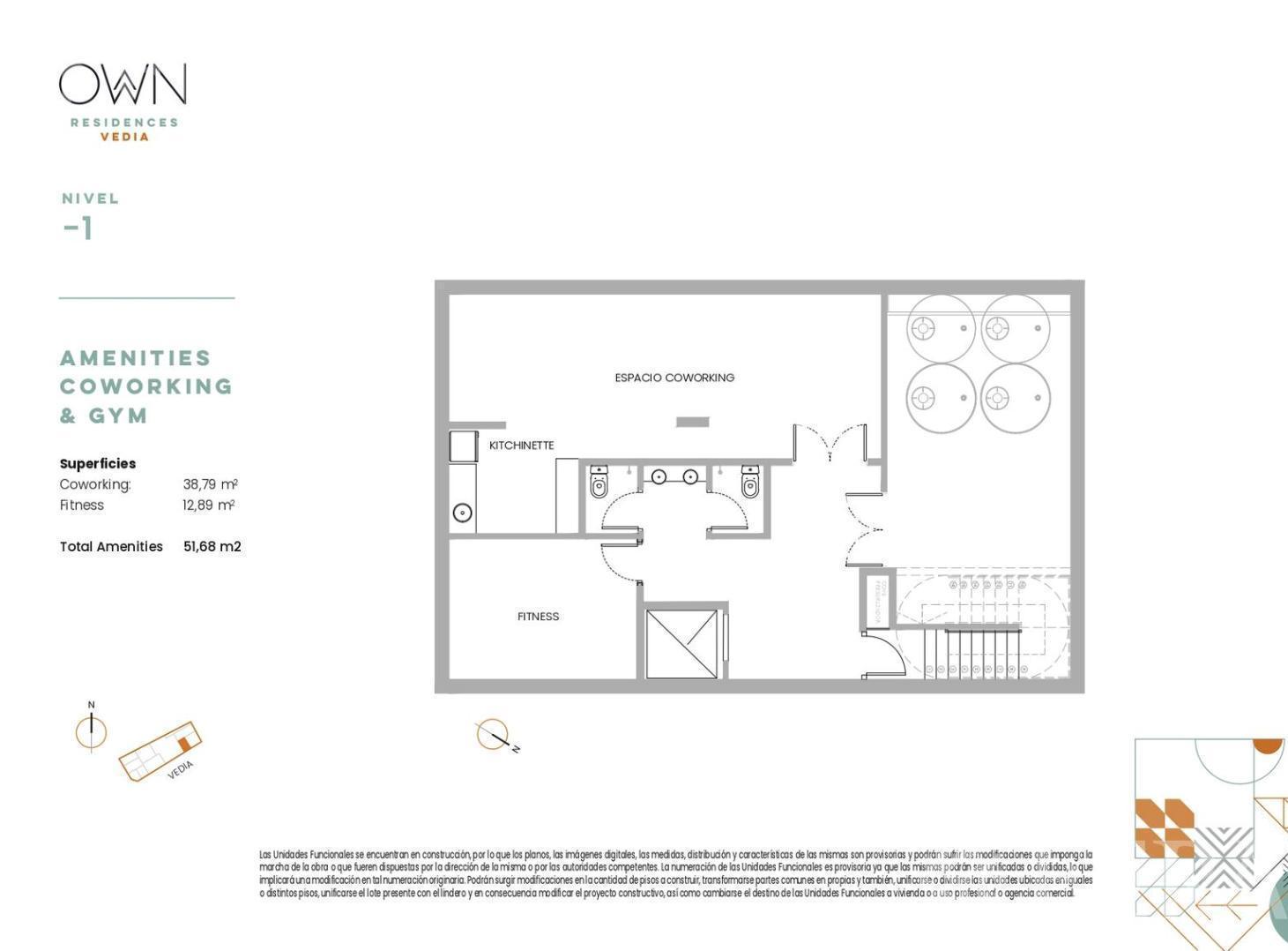 Foto de Venta departamento de 2 ambientes con patio en Nuñez, imagen 5