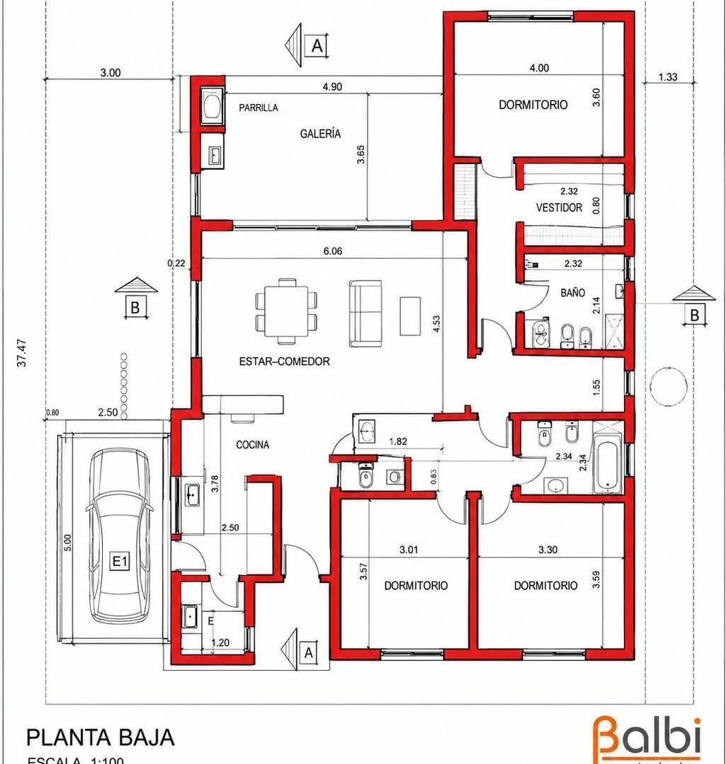 Casa 4 Ambientes con Piscina - Barrio Santa Elena