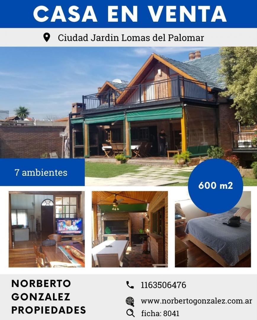 EN VENTA EN CIUDAD JARDIN GRAN CHALET EN HERMOSA ZONA SOBRE DOS LOTES DE TERRENO 600M2; CUB 500M2 TO