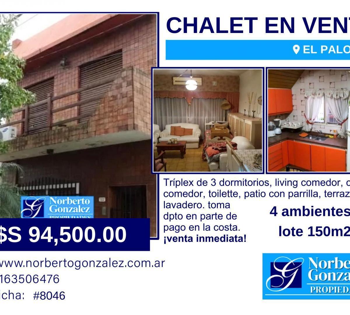 Foto de EL PALOMAR VENTA DE CASA TIPO TRIPLEX DE 3 DORMITORIOS 2 BAÑOS PATIO F, imagen 3