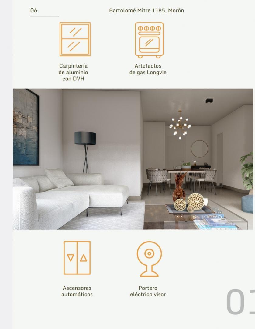 Foto de EN VENTA EN MORON CENTRO ESPECTACULAR EDIFICIO CON DEPARTAMENTOS DE 1 2, imagen 3