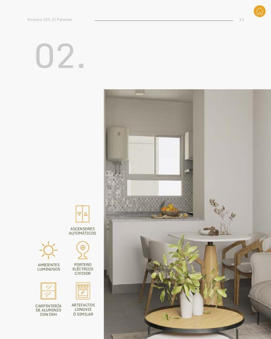 PALOMAR EN VENTA ULTIMO DEPARTAMENTO DE 1 AMBIENTE A ESTRENAR F: 10080