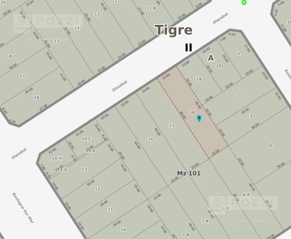 LOTE EN EL CASCO DE PACHECO - TIGRE - POZZI INMO