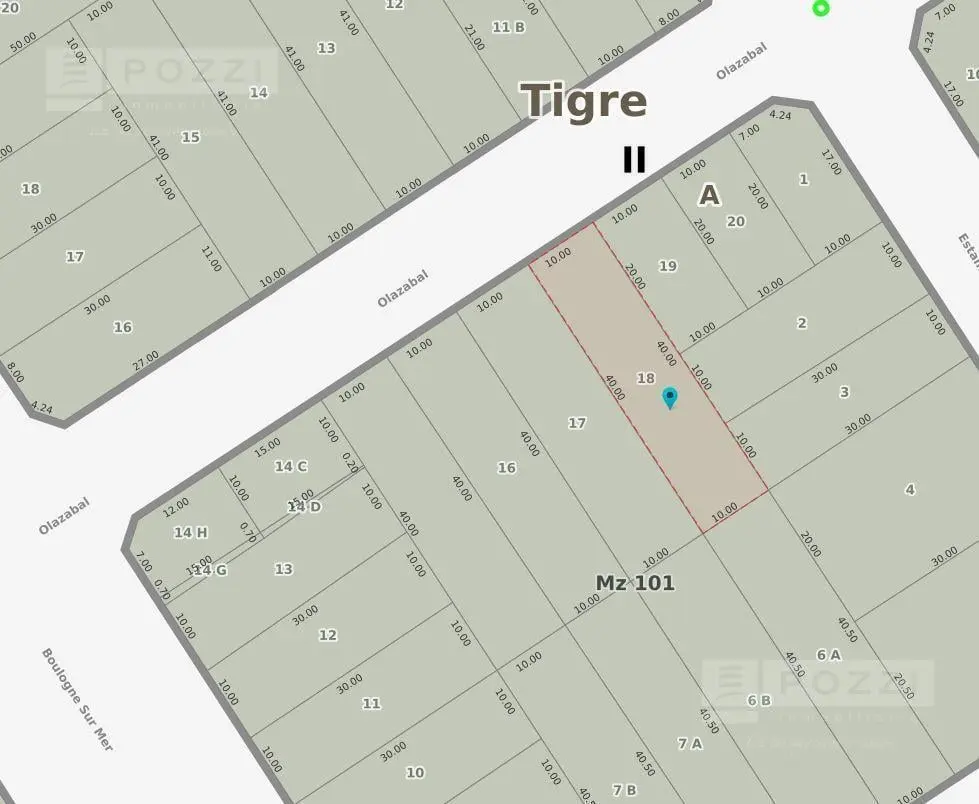 LOTE EN EL CASCO DE PACHECO - TIGRE - POZZI INMO 1