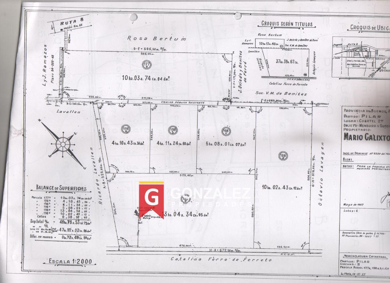 Foto de Terreno Campo en Venta en Fátima, Pilar, G.B.A. Zona Norte, imagen 2