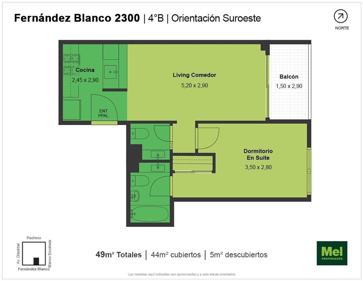 Foto de Villa Urquiza. 2 ambientes. Full Amenities, imagen 1