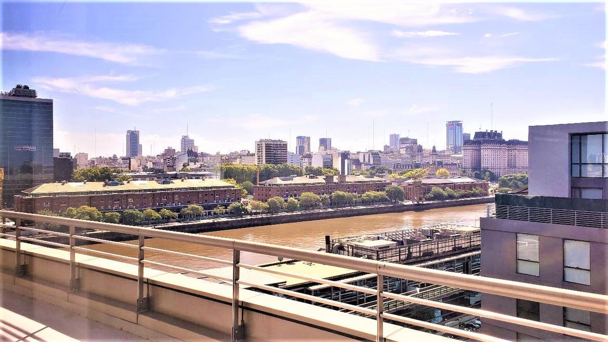 Oficina  AMOBLADA p.7mo ALQUILER Puerto Madero Av Juana Manso 1661  EZCURRA AL 300