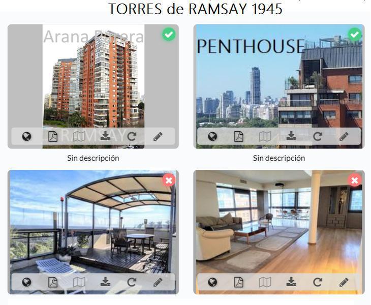 VEnta DUPLEX Torre Ramsay 1945 Enorme Terraza PROPIA parrilla nuevos AMENITIES reciclado 2 cocheras