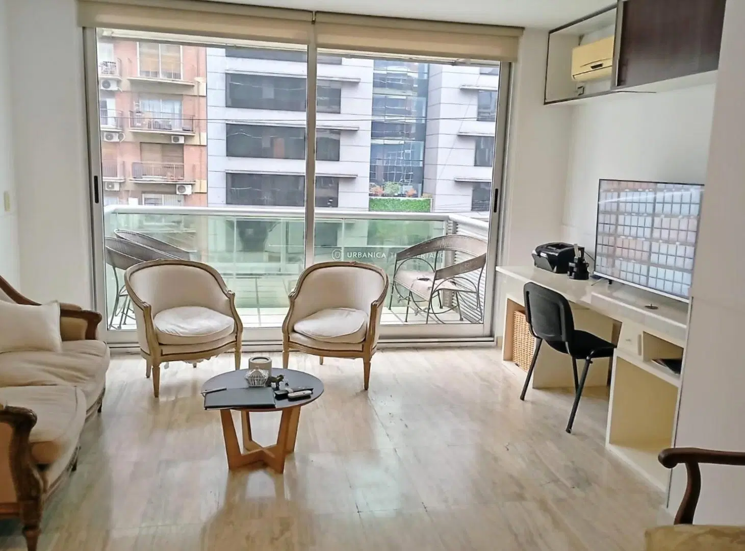 Alquiler amoblado Av Libertador 5600 SEGURIDAD cochera Parrilla Pileta temporario SUITE mas toilette 4