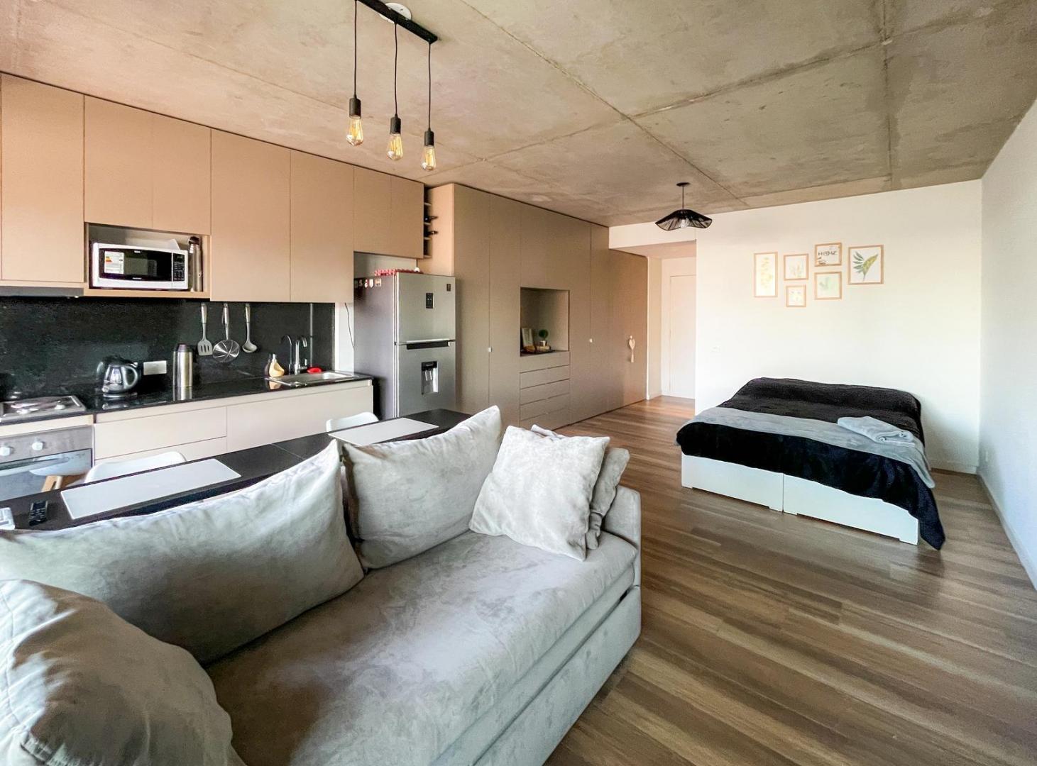 Venta Chacarita Departamento mono ambiente divisible con balcón terraza. 1 año antigüedad. 46 mt2