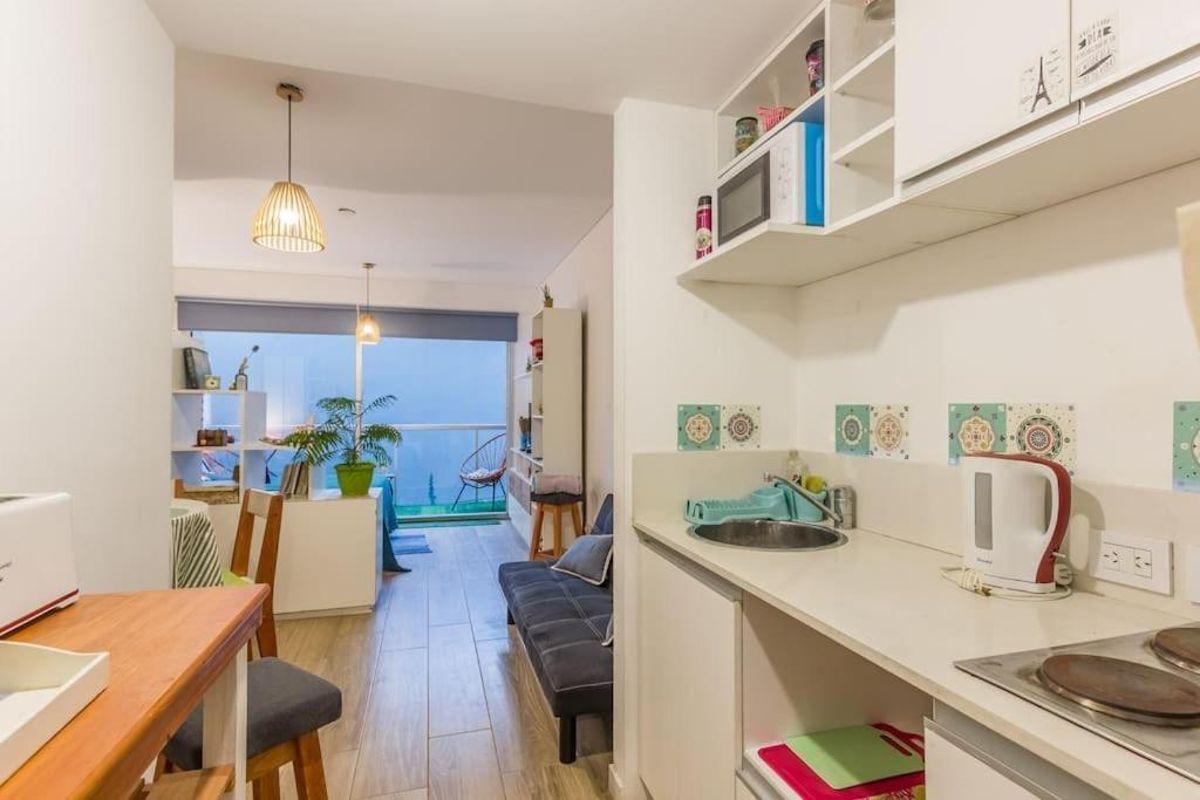 Foto de Departamento monoambiente en venta en Villa Crespo. Balcón y amenities., imagen 3