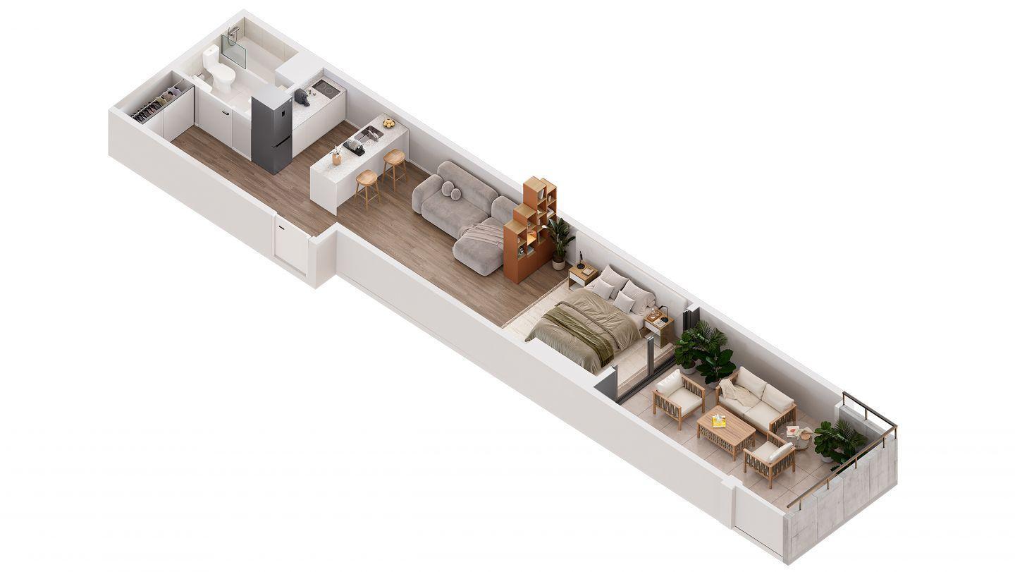 Foto de Departamento monoambiente. | Finocchietto 930, imagen 1