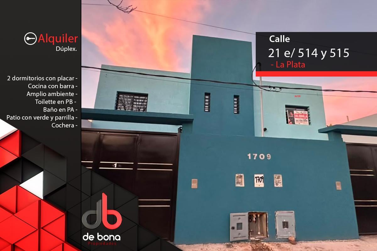 Foto de DEPARTAMENTO tipo DÚPLEX a estrenar - ALQUILER - 21 e/ 514 y 515 - La, imagen 3