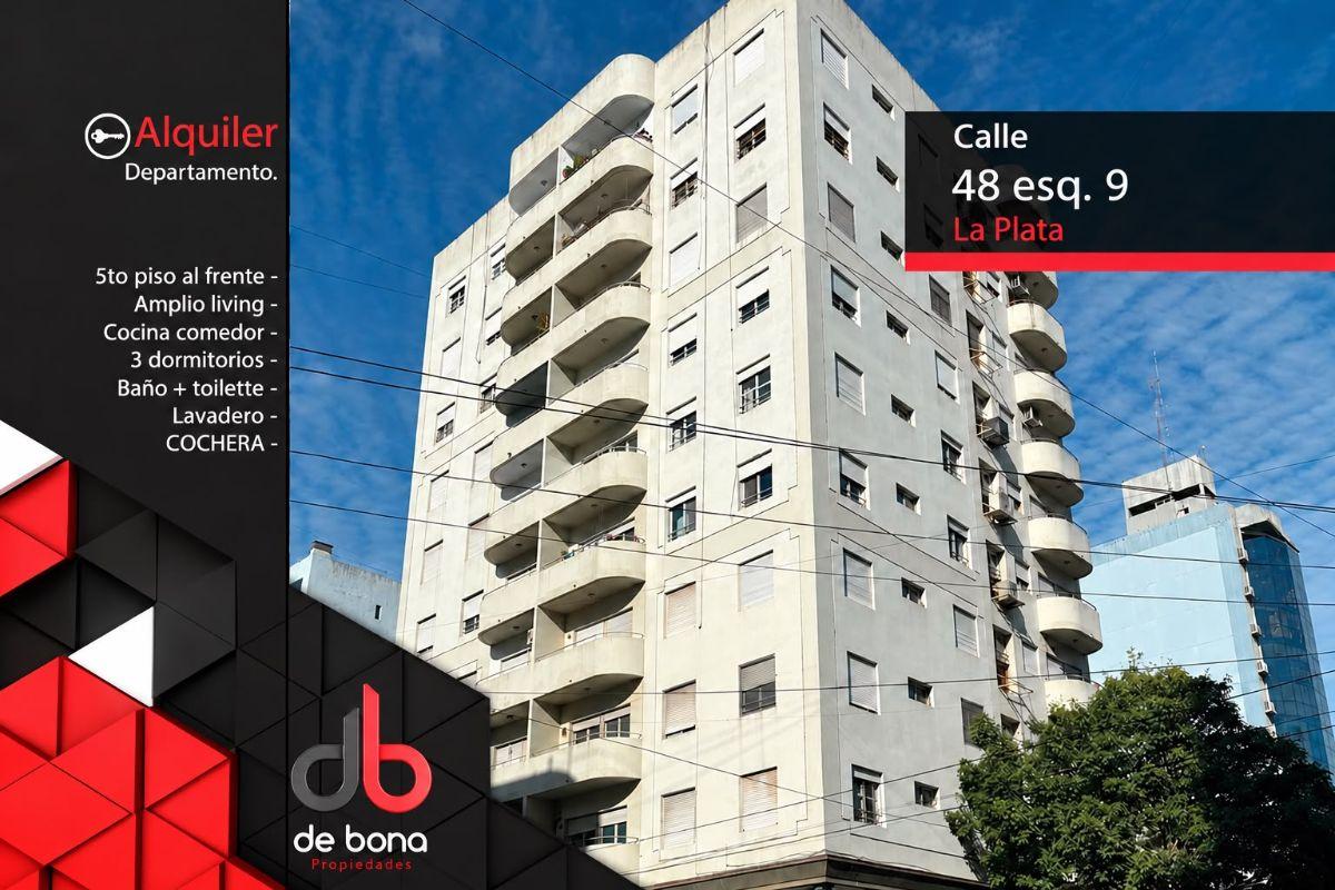 Foto de DEPARTAMENTO 3 dormitorios con COCHERAcubierta en ALQUILER, calle 48, imagen 1