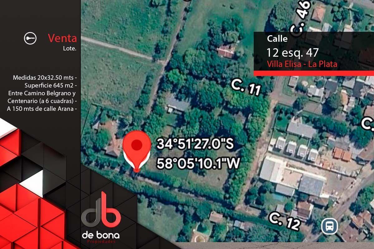 Foto de LOTE de terreno en VENTA - Calle 12 esquina 47 de Villa Elisa - La, imagen 5
