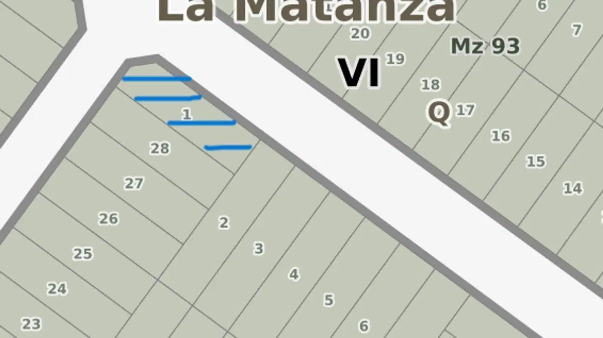 Venta terreno barrio sarmiento km 46.5 ruta 3 3