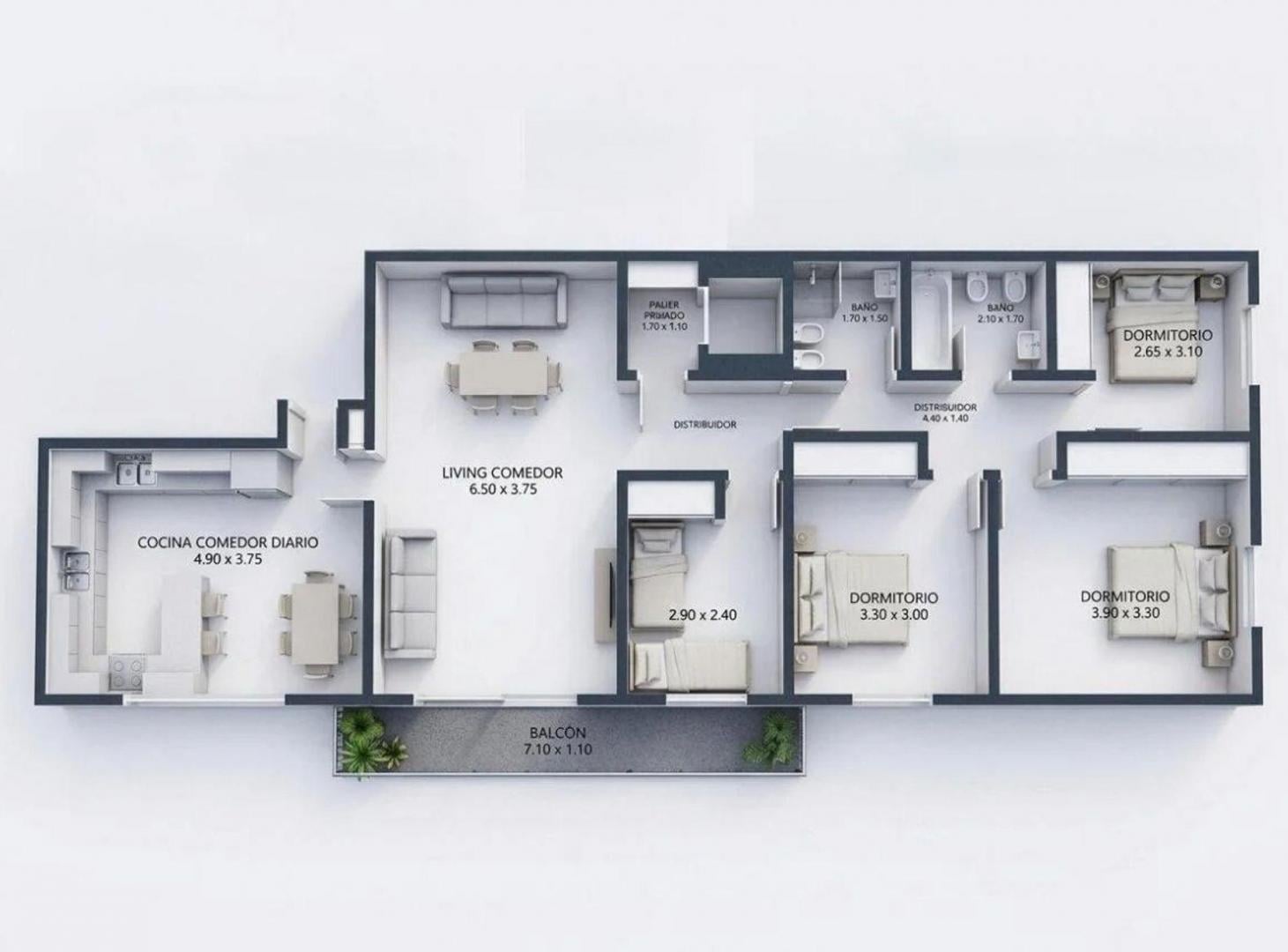 Foto de DEPARTAMENTO venta BARRIO NORTE 4 ambientes, imagen 4