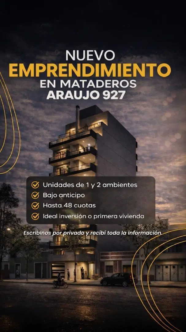 Tu 2 ambientes con parrilla propia desde USD 13.000 + cuotas 2