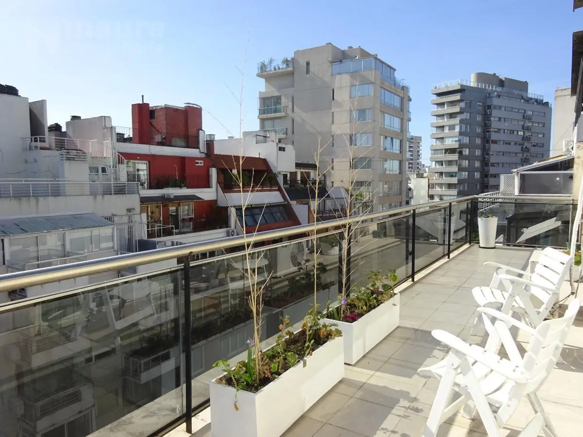 Monoambiente con terraza para 2 personas  en alquiler temporario en Belgrano 2
