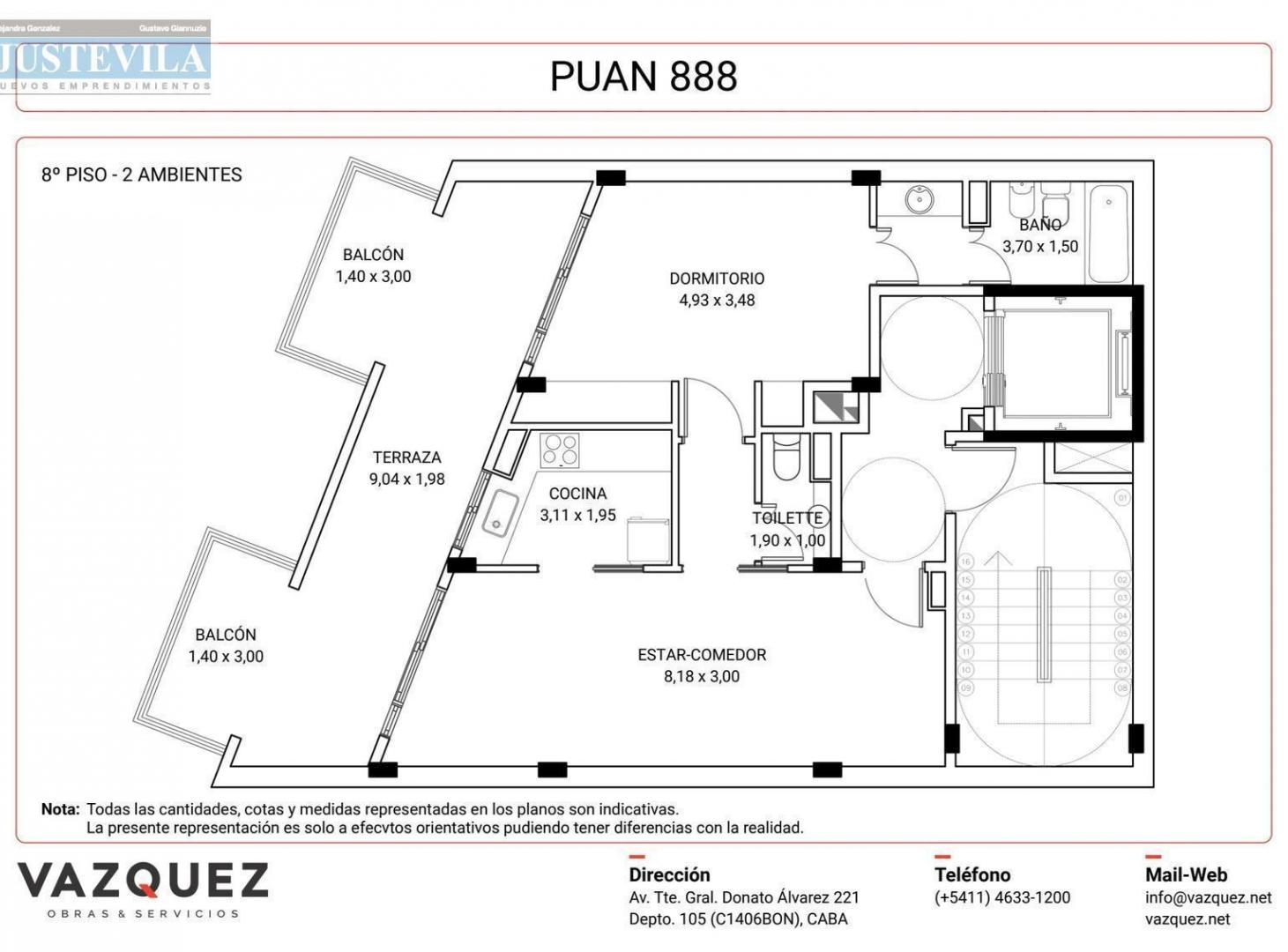 Foto de Piso 2 ambientes al frente con balcón terraza, imagen 3
