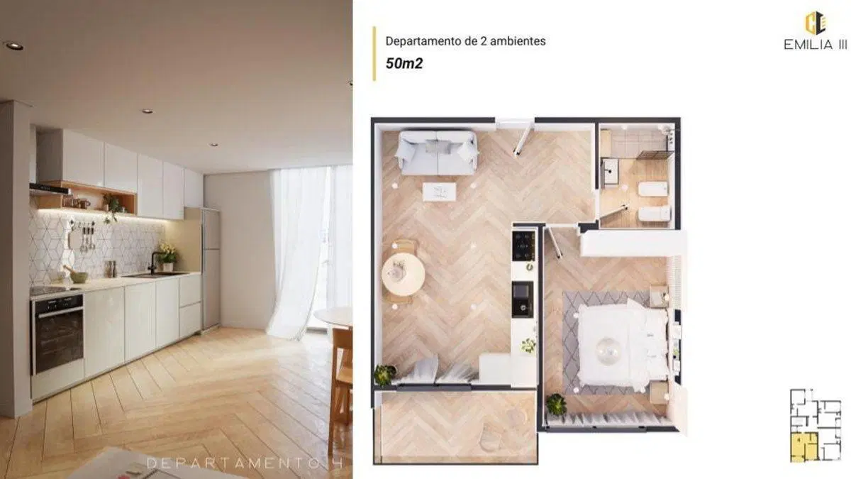 VENTA 2 ambientes A ESTRENAR Hurlingham Terraza 4