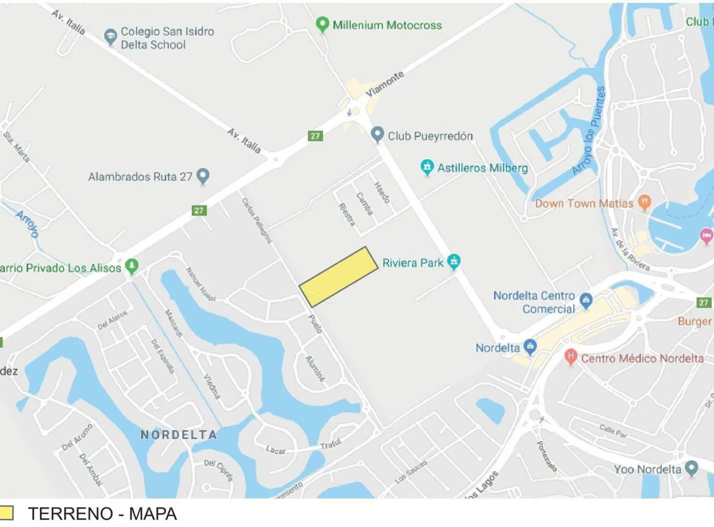 Fracción de 25.067 m² en zona Nordelta – Tigre 4