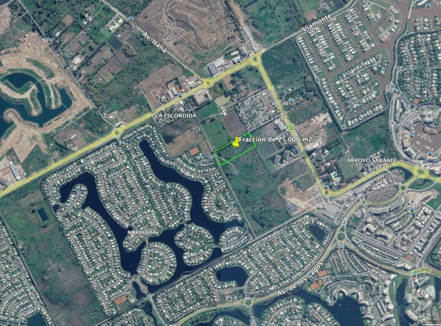 Fracción de 25.067 m² en zona Nordelta – Tigre 2