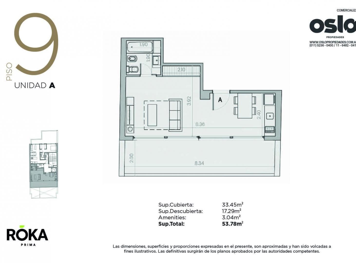Departamento en venta de 1 Ambiente en Belgrano de 54m2