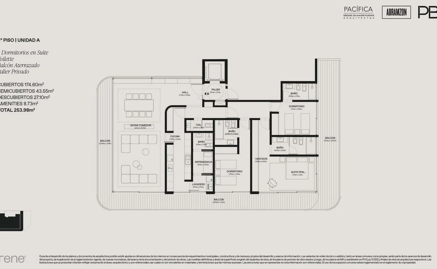 Departamento tipo CASA 4 ambientes Duplex