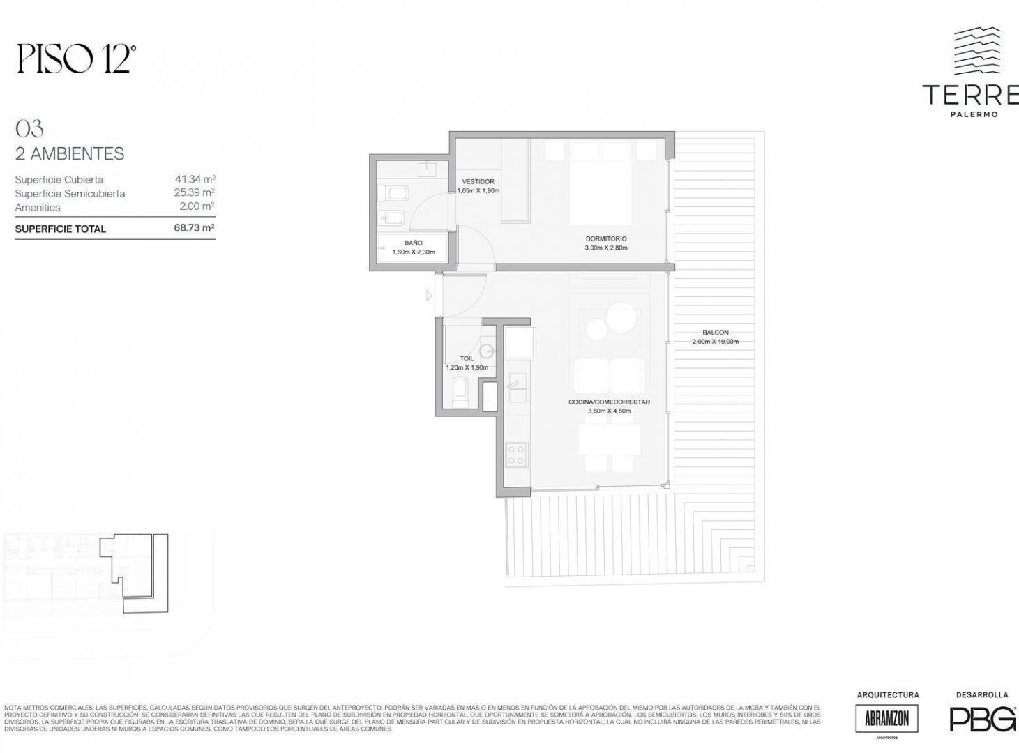 Foto de Departamento en venta de 2 ambientes en Palermo Hollywood, imagen 2
