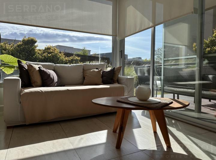 Alquiler anual depto 2 amb sin muebles con jardín en Castaños, Nordelta 1