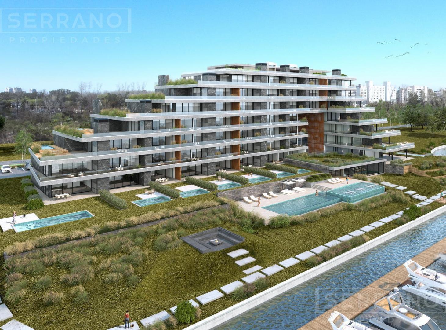 Depto Exclusivo 3 Suite en venta, balcón c/ parrilla. Acqua Marinas, Nordelta.