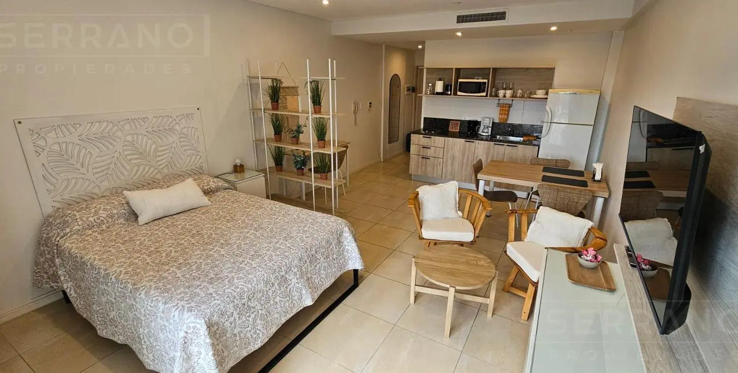 Alquiler  departamento monoambiente amoblado con cochera La Bahia, Nordelta 5