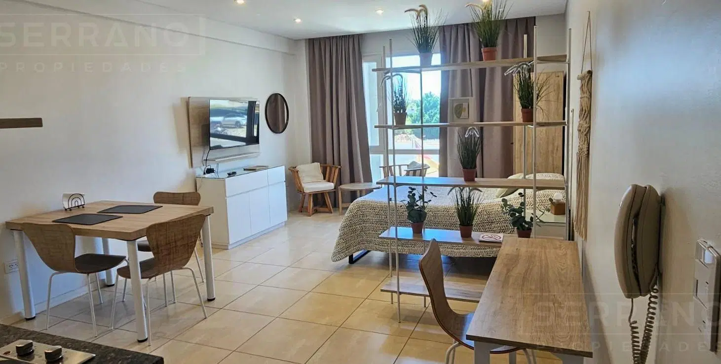Alquiler  departamento monoambiente amoblado con cochera La Bahia, Nordelta 4