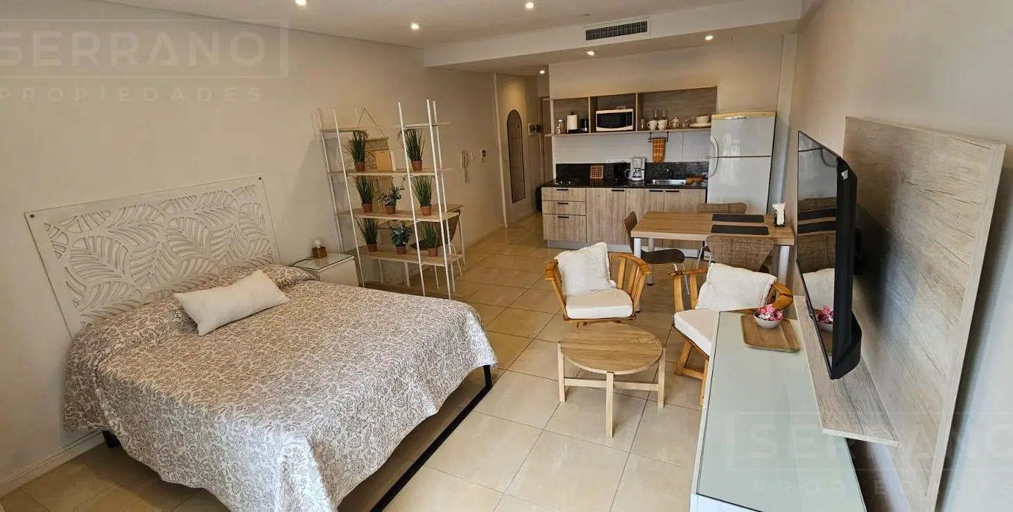 Alquiler  departamento monoambiente amoblado con cochera La Bahia, Nordelta 5