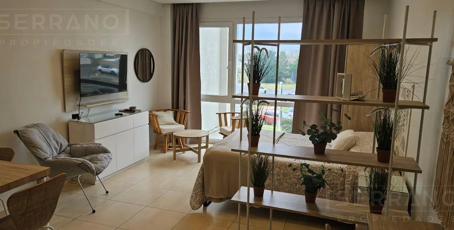 Alquiler departamento monoambiente amoblado con cochera La Bahia, Nordelta 8