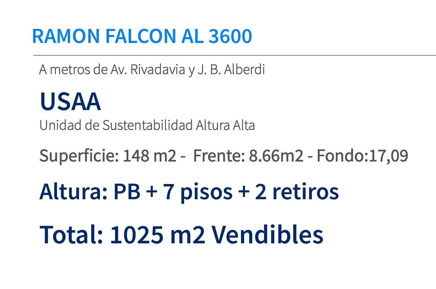 Foto de Terreno en Floresta - USAA - PB 7 pisos 2 retiros -150mts Av. Rivadavia, imagen 3