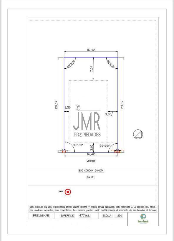JMR Propiedades | Barrio Santo Tomas | Excelente Terreno en venta