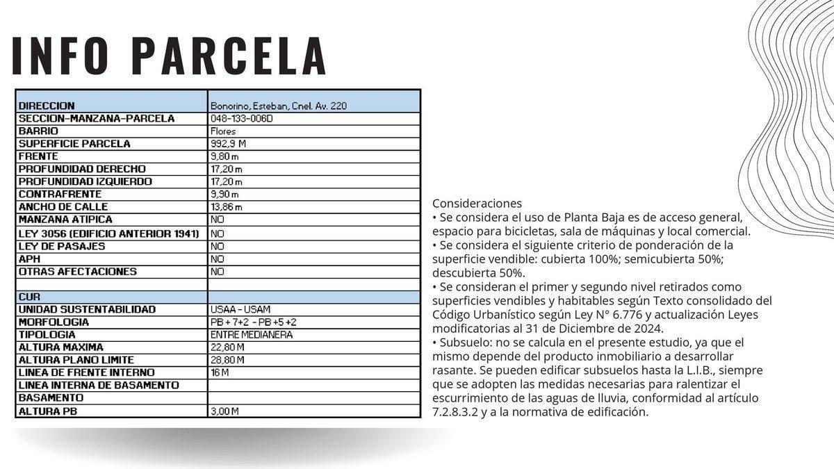 LOTE PARA DESARROLLO EN VENTA FLORES, PERMUTA!