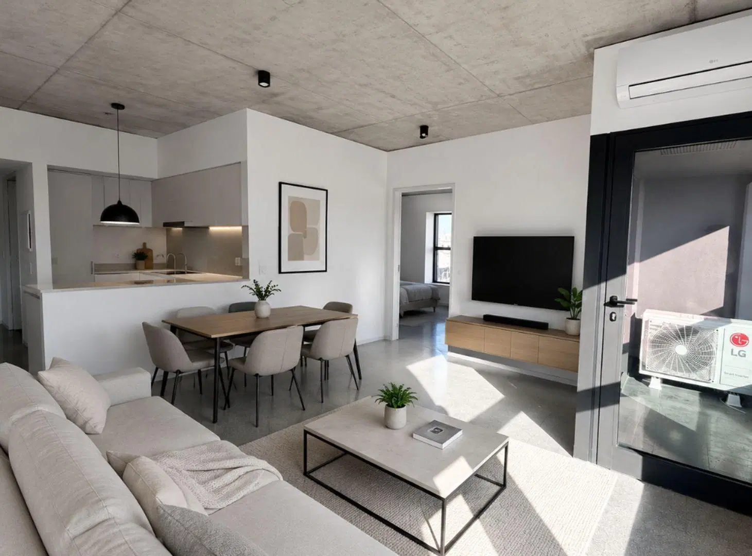 Alquiler 2 amb + escri. c/balcon, Torre Huergo 475 2