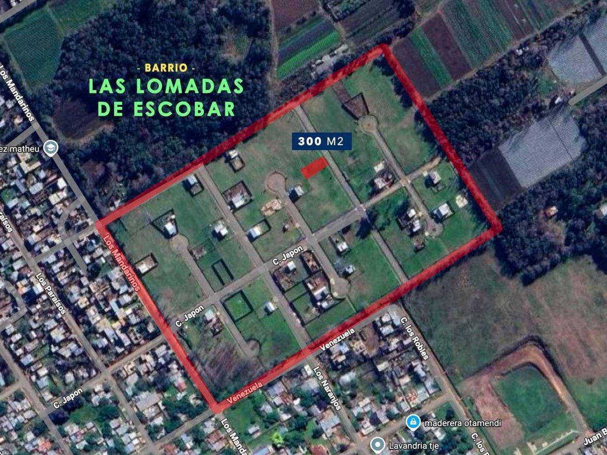 VENTA LOTE TERRENO 300M2 LAS LOMADAS DE ESCOBAR