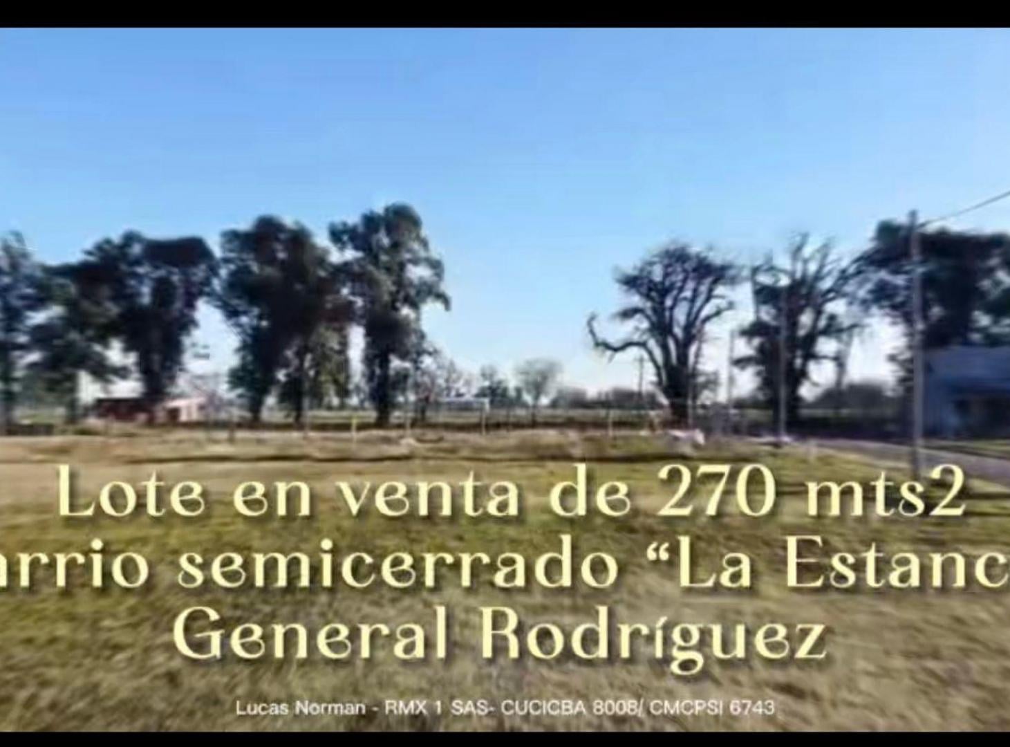 Foto de Venta lote 270m2 La Estancia General Rodriguez, imagen 2