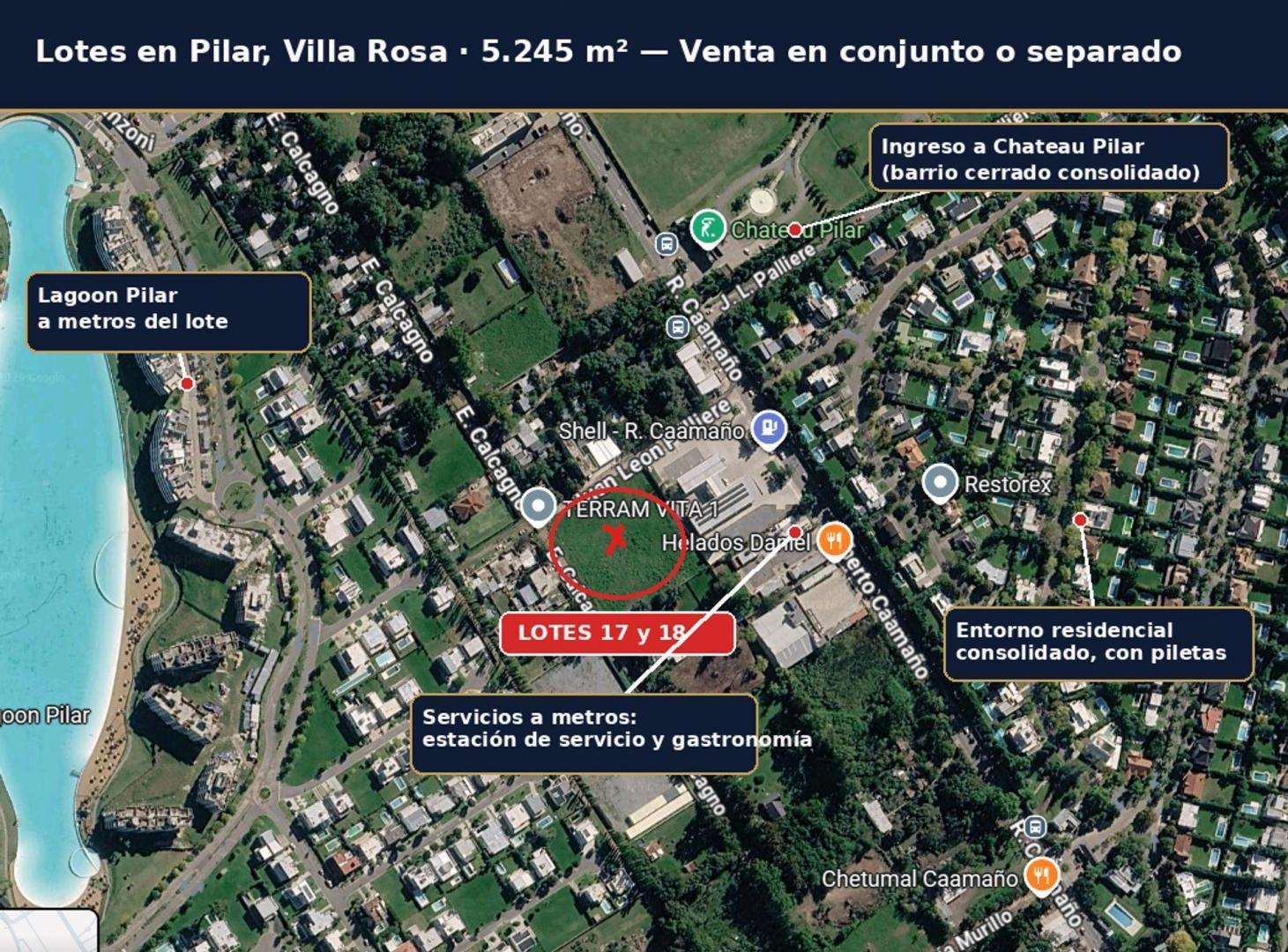 Foto de Lote en Pilar, Villa Rosa ,5.245 m² vta conj o sep, imagen 1