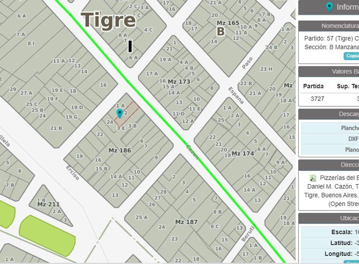 Foto de Venta Lote Tigre Centro Av Cazon 313 m2 Tigre Sur, imagen 3