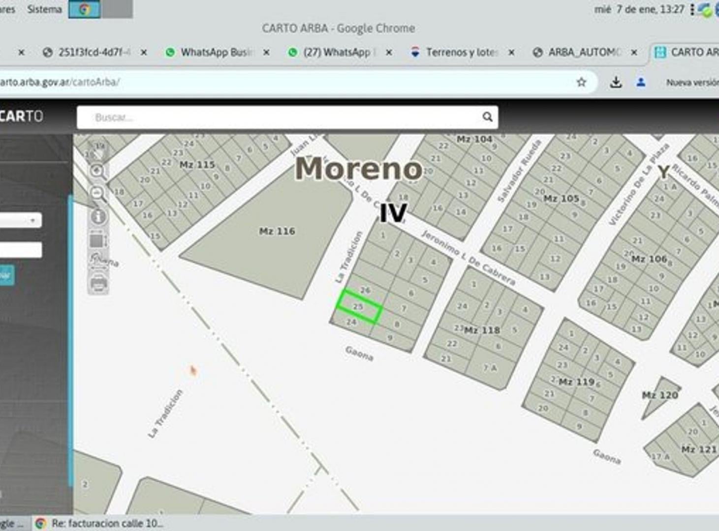 Foto de INCREIBLE LOTE 30 M ACCESO OESTE FRANCISCO ALVAREZ, imagen 5