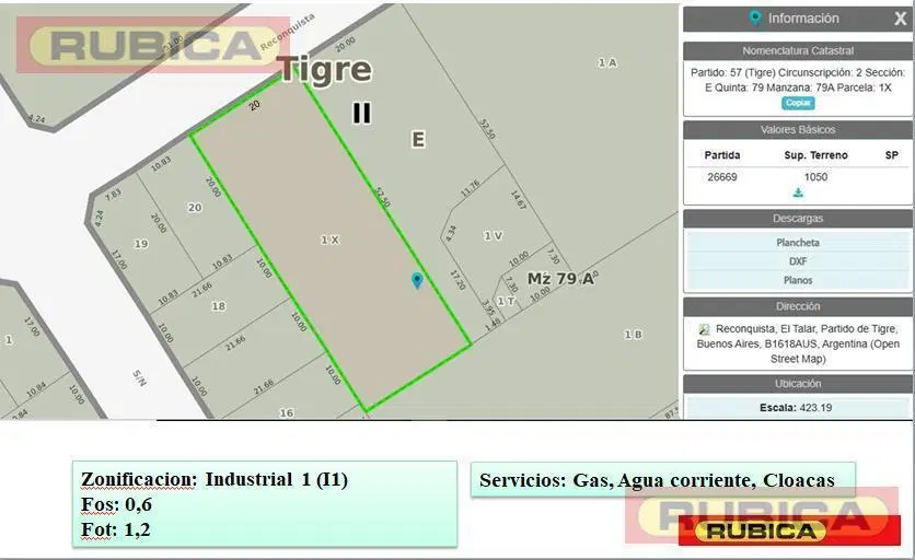 Venta Terreno Industrial 1.050 m2 El Talar Partido de Tigre 2